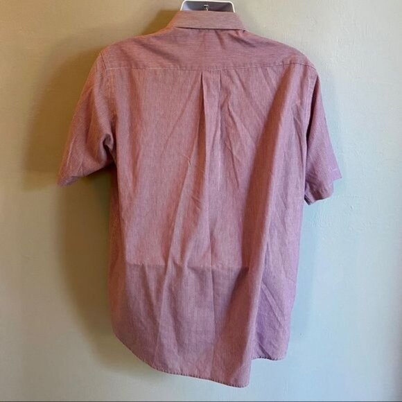 J G Hook Short Sleeve Button Down Shirt Neck Size 17 - Picture 4 of 6